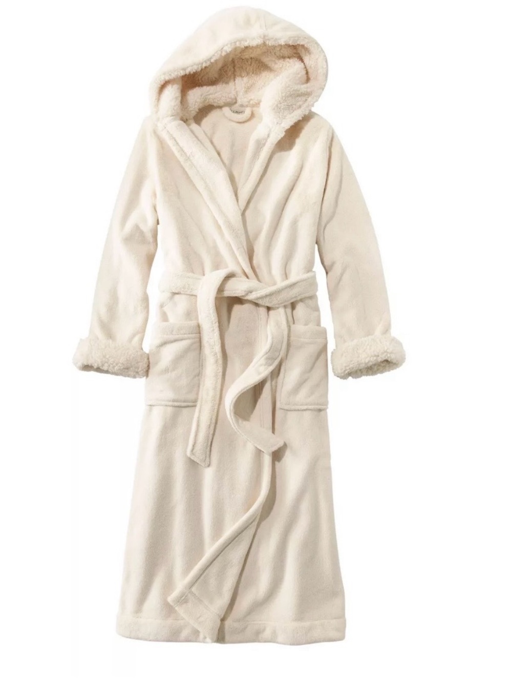 L.L.Bean Wicked Plush Robe 
Cream
Size Womens 3XL